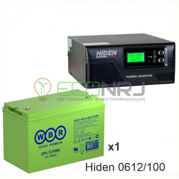 ИБП Hiden Control HPS20-0612 + Аккумуляторная батарея WBR GPL121000