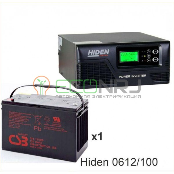 ИБП Hiden Control HPS20-0612 + Аккумуляторная батарея CSB GPL121000
