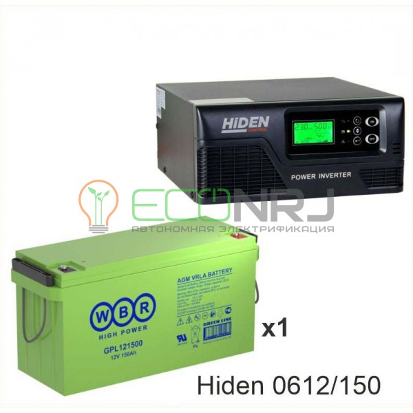 ИБП Hiden Control HPS20-0612 + Аккумуляторная батарея WBR GPL121500