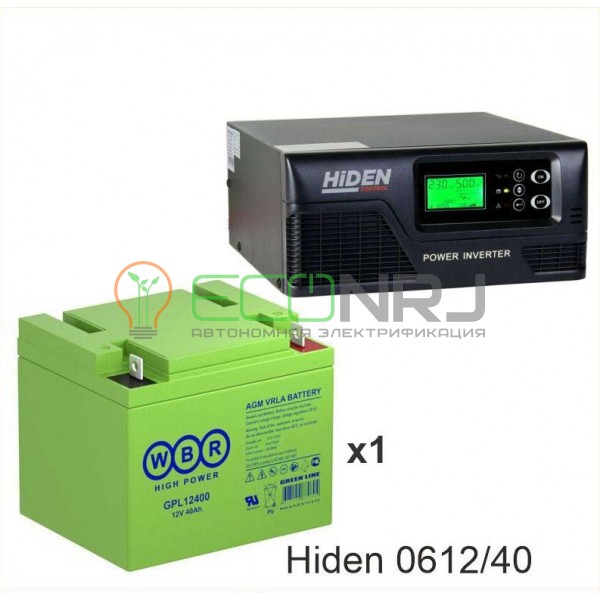 ИБП Hiden Control HPS20-0612 + Аккумуляторная батарея WBR GPL12400