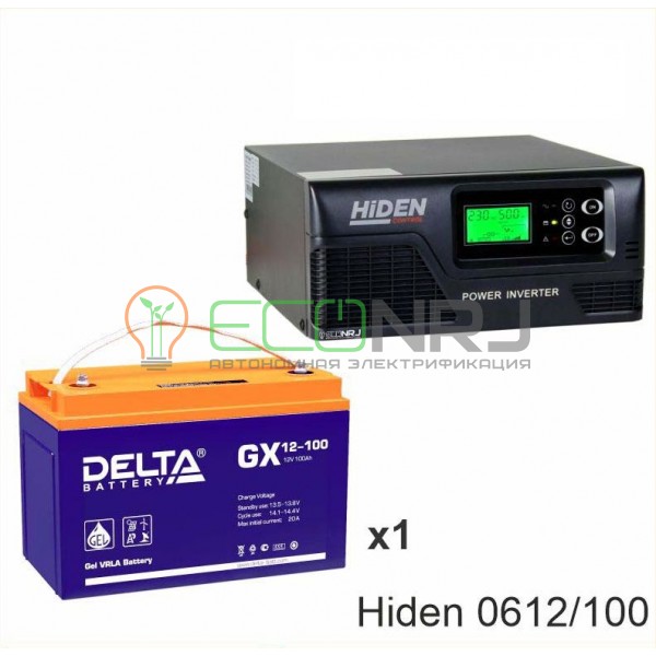 ИБП Hiden Control HPS20-0612 + Аккумуляторная батарея Delta GX 12-100