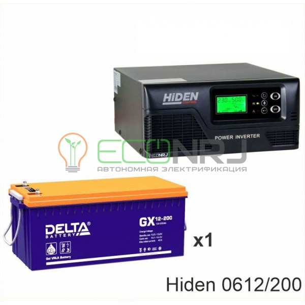 ИБП Hiden Control HPS20-0612 + Аккумуляторная батарея Delta GX 12-200