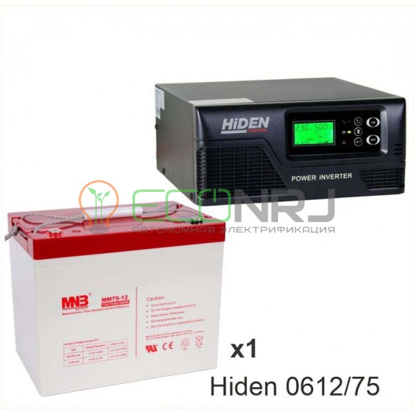 ИБП Hiden Control HPS20-0612 + Аккумуляторная батарея MNB MМ75-12