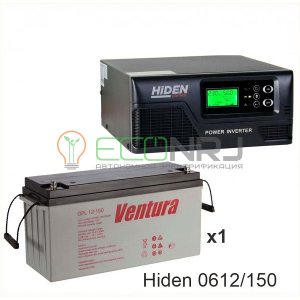 ИБП Hiden Control HPS20-0612 + Аккумуляторная батарея Ventura GPL 12-150