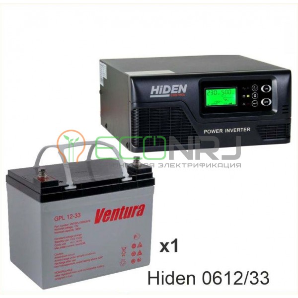 ИБП Hiden Control HPS20-0612 + Аккумуляторная батарея Ventura GPL 12-33