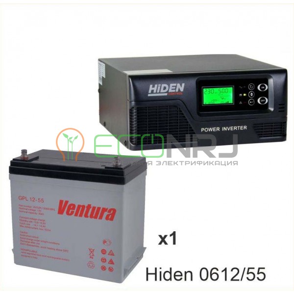 ИБП Hiden Control HPS20-0612 + Аккумуляторная батарея Ventura GPL 12-55