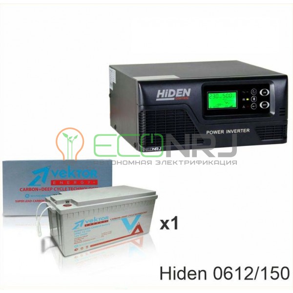ИБП Hiden Control HPS20-0612 + Аккумуляторная батарея Vektor VPbC 12-150