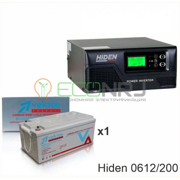 ИБП Hiden Control HPS20-0612 + Аккумуляторная батарея Vektor VPbC 12-200