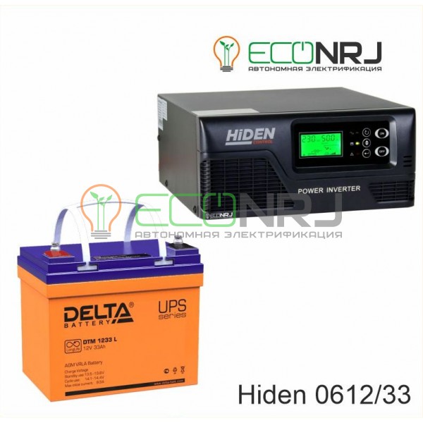 ИБП Hiden Control HPS20-0612 + Аккумуляторная батарея Delta DTM 1233 L
