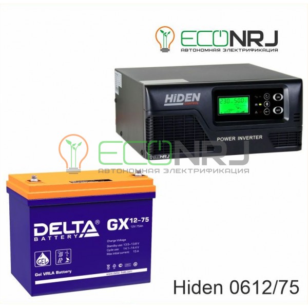 ИБП Hiden Control HPS20-0612 + Аккумуляторная батарея Delta GX 12-75