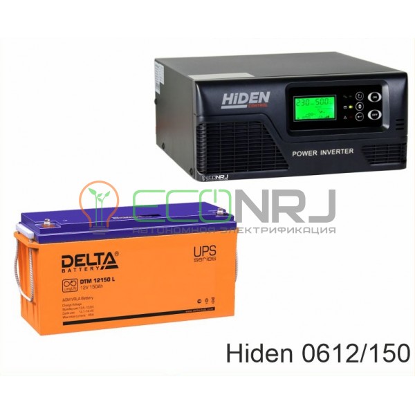 ИБП Hiden Control HPS20-0612 + Аккумуляторная батарея Delta DTM 12150 L