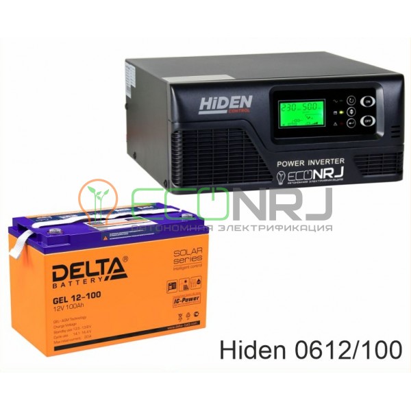 ИБП Hiden Control HPS20-0612 + Аккумуляторная батарея Delta GEL 12-100