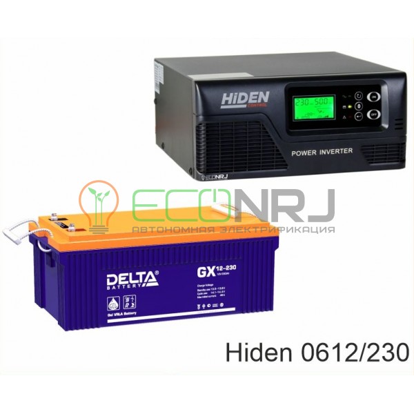 ИБП Hiden Control HPS20-0612 + Аккумуляторная батарея Delta GX 12-230