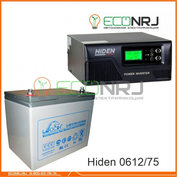 ИБП Hiden Control HPS20-0612 + Аккумуляторная батарея LEOCH DJM1275