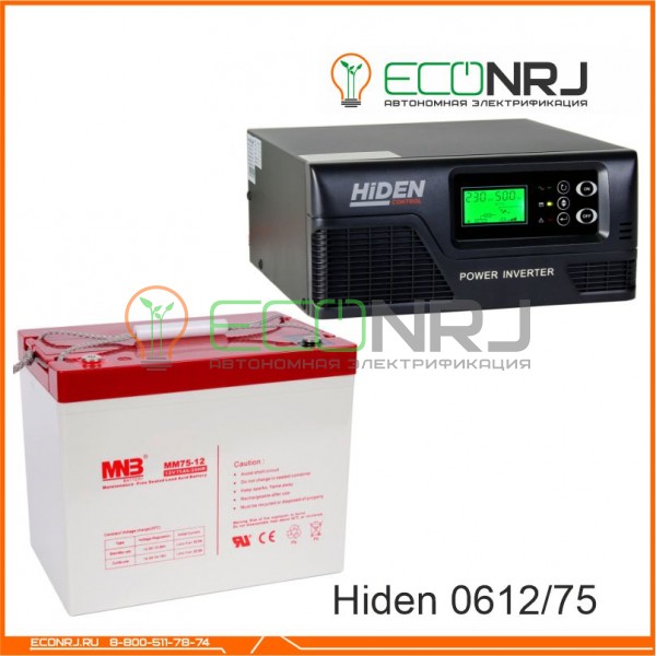 ИБП Hiden Control HPS20-0612 + Аккумуляторная батарея MNB MМ75-12