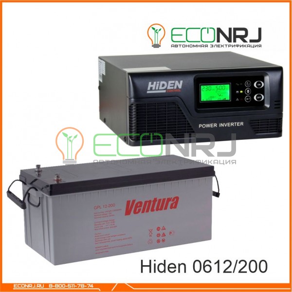 ИБП Hiden Control HPS20-0612 + Аккумуляторная батарея Ventura GPL 12-200