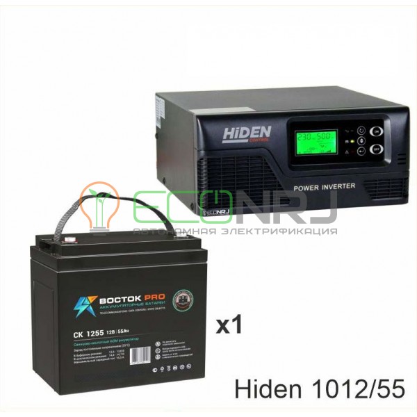 ИБП Hiden Control HPS20-1012 + Аккумуляторная батарея ВОСТОК PRO СК-1255