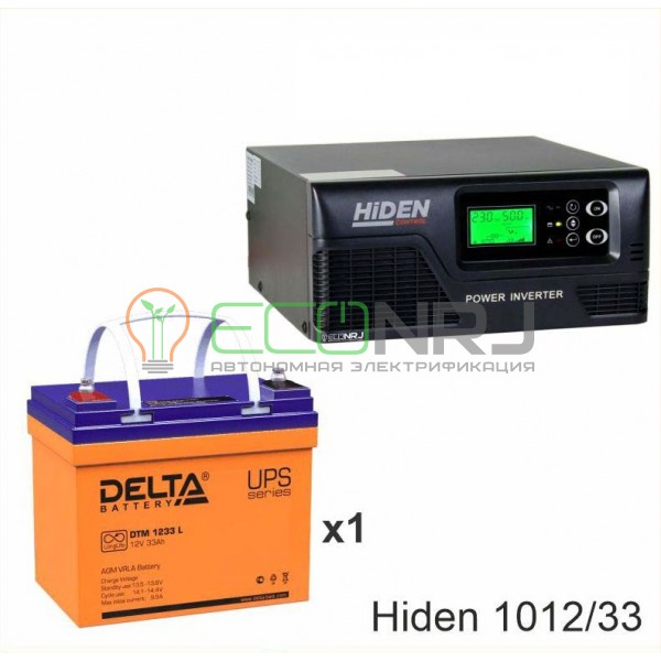 ИБП Hiden Control HPS20-1012 + Аккумуляторная батарея Delta DTM 1233 L