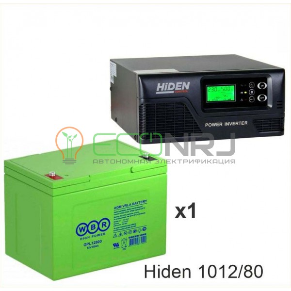 ИБП Hiden Control HPS20-1012 + Аккумуляторная батарея WBR GPL12800