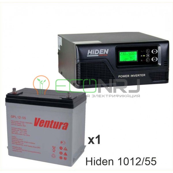 ИБП Hiden Control HPS20-1012 + Аккумуляторная батарея Ventura GPL 12-55