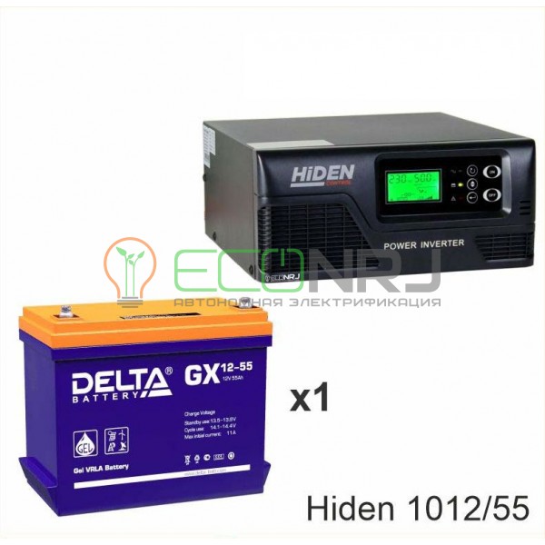 ИБП Hiden Control HPS20-1012 + Аккумуляторная батарея Delta GX 12-55
