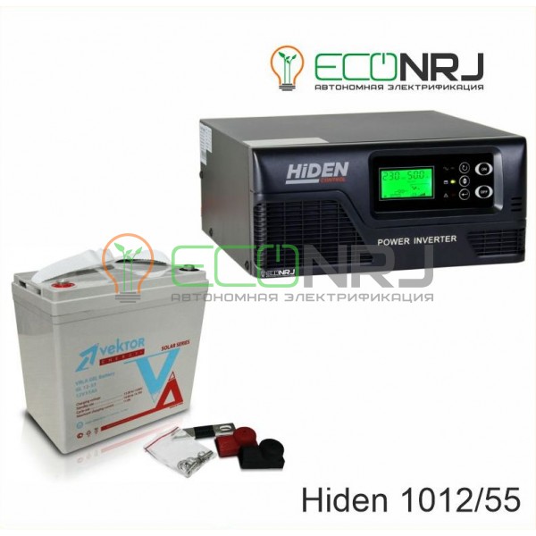 ИБП Hiden Control HPS20-1012 + Аккумуляторная батарея Vektor GL 12-55