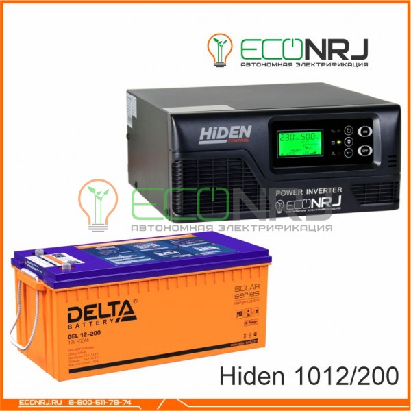 ИБП Hiden Control HPS20-1012 + Аккумуляторная батарея Delta GEL 12-200