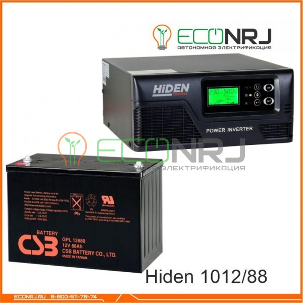 ИБП Hiden Control HPS20-1012 + Аккумуляторная батарея CSB GPL12880