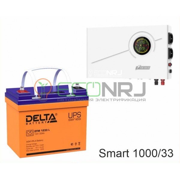 ИБП Powerman Smart 1000 INV + Аккумуляторная батарея Delta DTM 1233 L