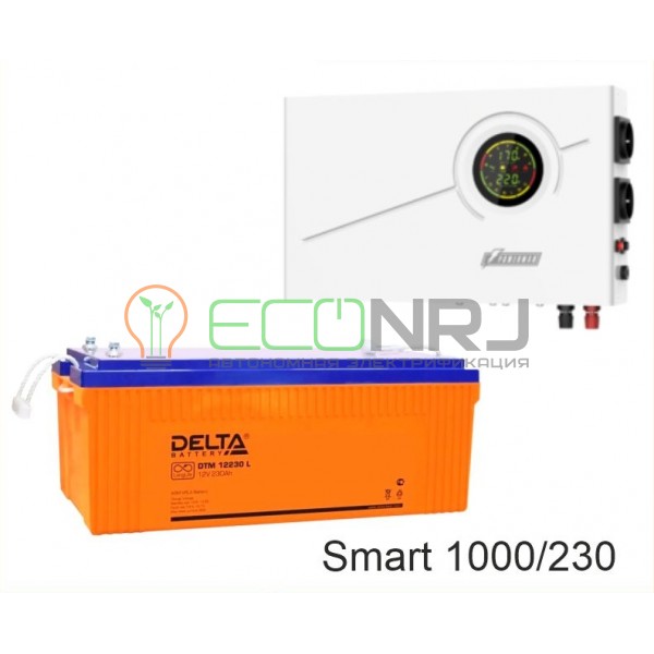ИБП Powerman Smart 1000 INV + Аккумуляторная батарея Delta DTM 12230 L