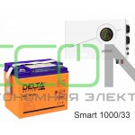 ИБП Powerman Smart 1000 INV + Аккумуляторная батарея Delta GEL 12-33