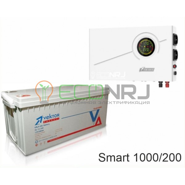 ИБП Powerman Smart 1000 INV + Аккумуляторная батарея Vektor GL 12-200