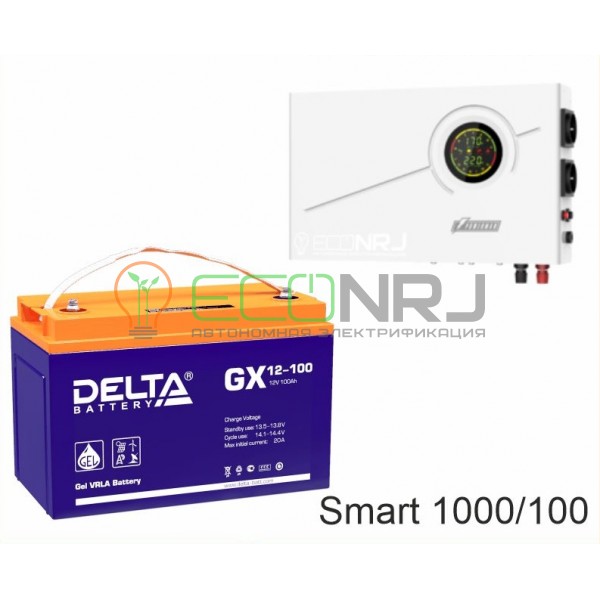 ИБП Powerman Smart 1000 INV + Аккумуляторная батарея Delta GX 12-100