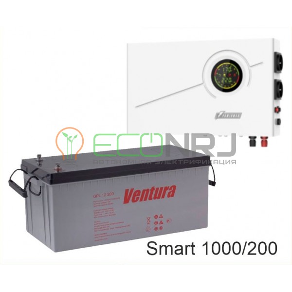 ИБП Powerman Smart 1000 INV + Аккумуляторная батарея Ventura GPL 12-200
