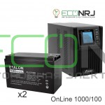 ИБП POWERMAN ONLINE 1000 Plus + Аккумуляторная батарея ETALON FS 12100