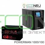 ИБП POWERMAN ONLINE 1000 Plus + Аккумуляторная батарея CSB GP121000