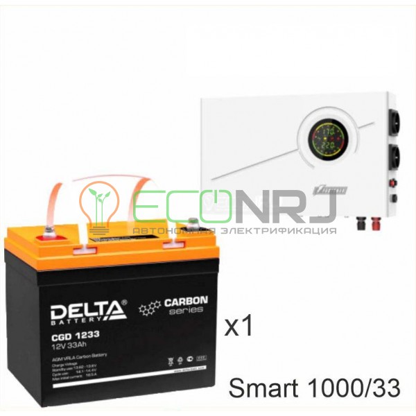 ИБП Powerman Smart 1000 INV + Аккумуляторная батарея Delta CGD 1233