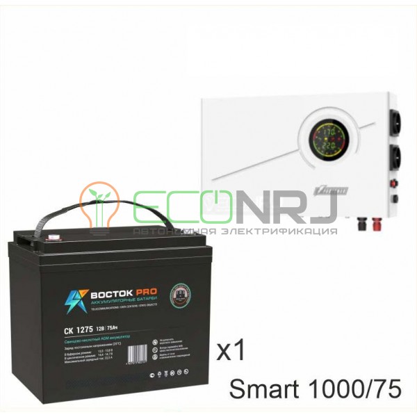 ИБП Powerman Smart 1000 INV + Аккумуляторная батарея ВОСТОК PRO СК-1275