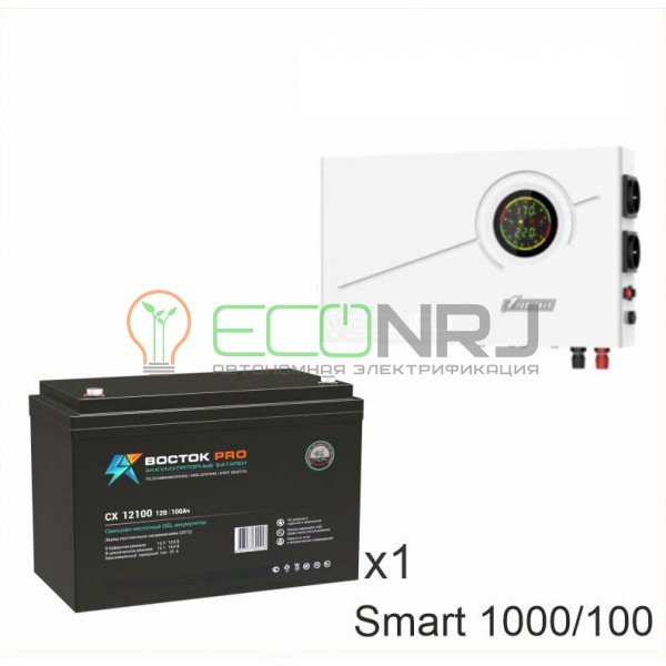 ИБП Powerman Smart 1000 INV + Аккумуляторная батарея ВОСТОК PRO СХ-12100