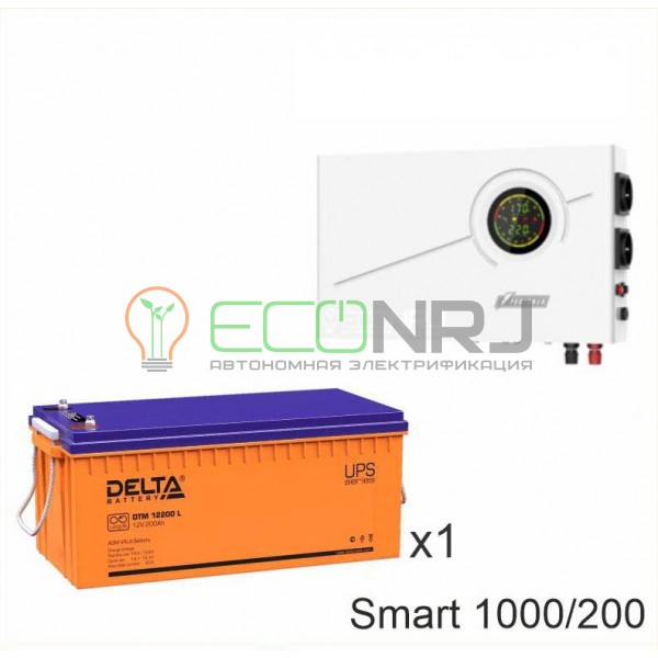 ИБП Powerman Smart 1000 INV + Аккумуляторная батарея Delta DTM 12200 L