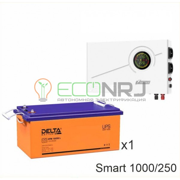 ИБП Powerman Smart 1000 INV + Аккумуляторная батарея Delta DTM 12250 L