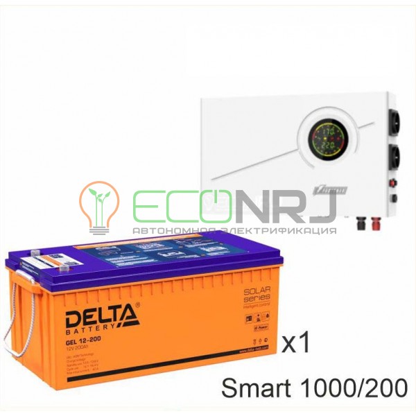 ИБП Powerman Smart 1000 INV + Аккумуляторная батарея Delta GEL 12-200