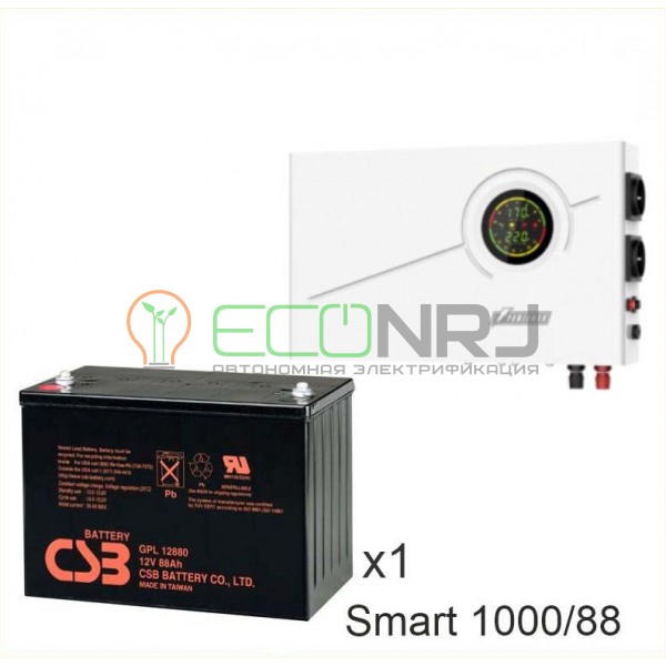 ИБП Powerman Smart 1000 INV + Аккумуляторная батарея CSB GPL12880