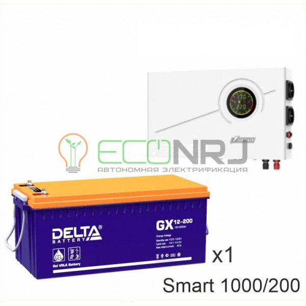ИБП Powerman Smart 1000 INV + Аккумуляторная батарея Delta GX 12-200
