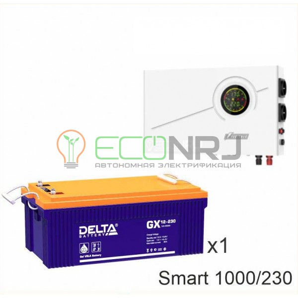 ИБП Powerman Smart 1000 INV + Аккумуляторная батарея Delta GX 12-230