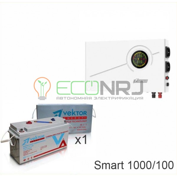 ИБП Powerman Smart 1000 INV + Аккумуляторная батарея Vektor VPbC 12-100