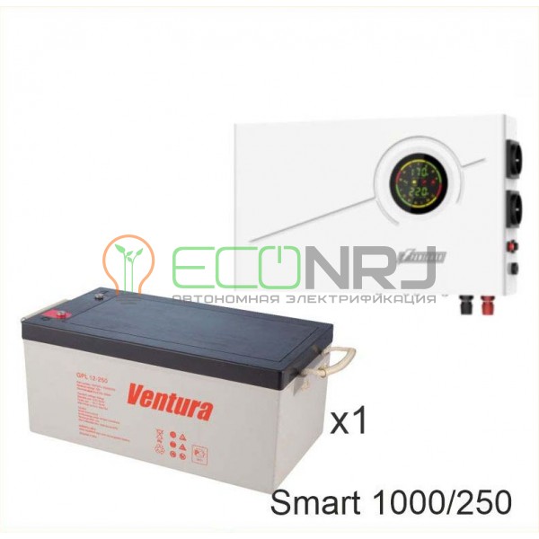 ИБП Powerman Smart 1000 INV + Аккумуляторная батарея Ventura GPL 12-250
