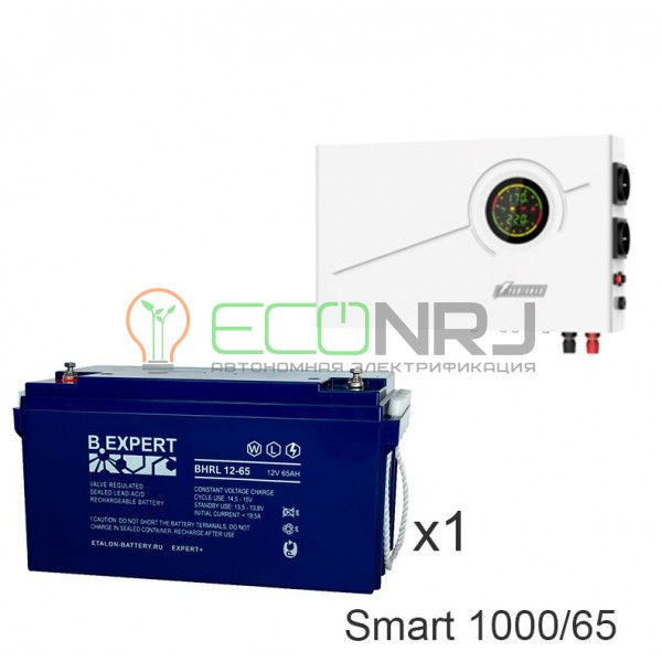 ИБП Powerman Smart 1000 INV + Аккумуляторная батарея ETALON BHRL 12-65