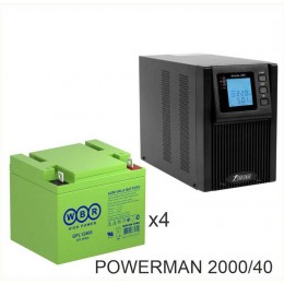 ИБП POWERMAN ONLINE 2000 Plus + WBR GPL12400