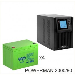 ИБП POWERMAN ONLINE 2000 Plus + WBR GPL12800